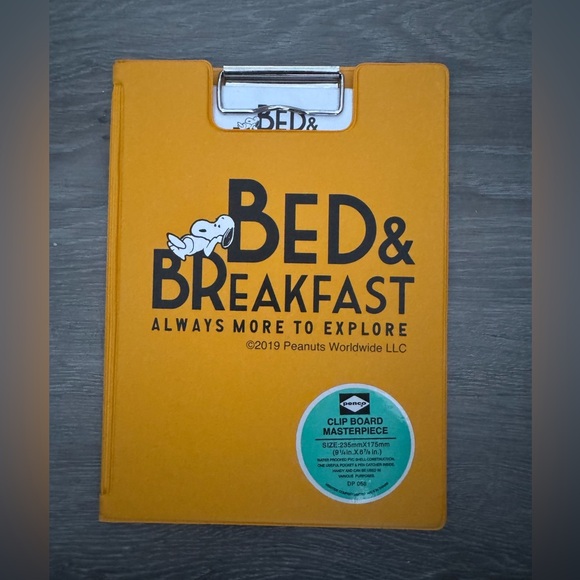 Peanuts | Office | Snoopy Bed Breakfast Clipboard Notepad With ...